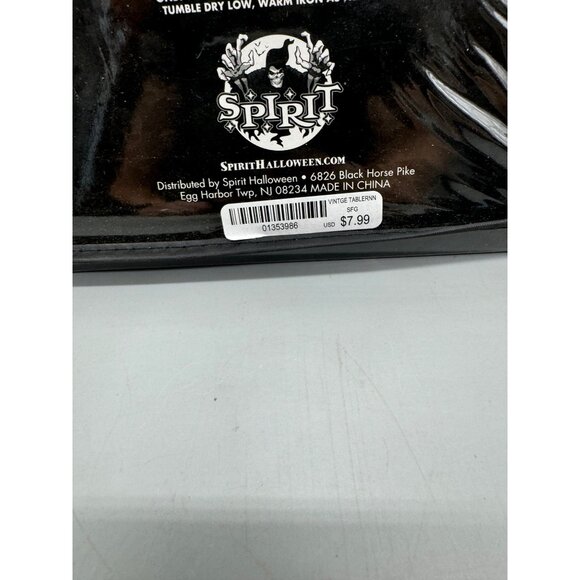 Vintage Table Runner 72" X 14" Spirit Halloween Black Lace Polyester READ - Picture 3 of 4